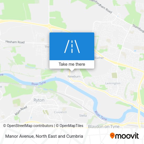 Manor Avenue map