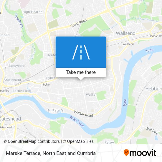 Marske Terrace map