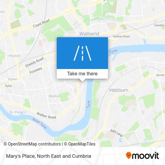 Mary's Place map