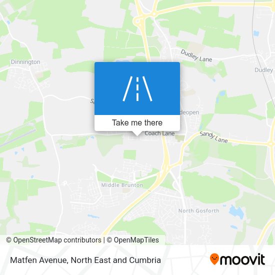 Matfen Avenue map
