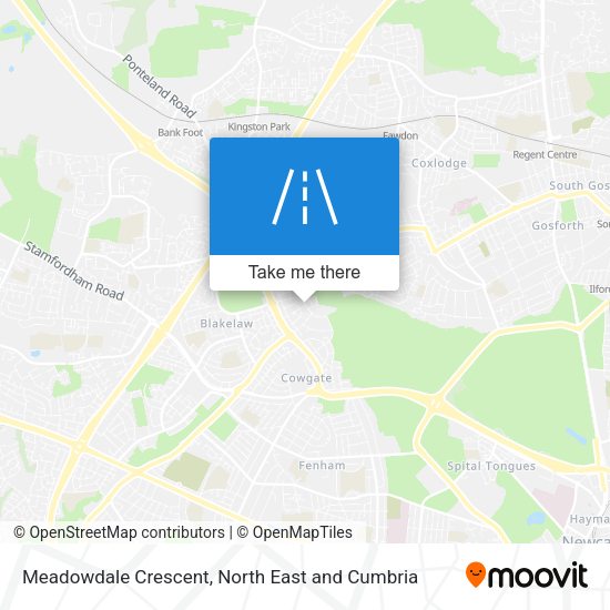 Meadowdale Crescent map