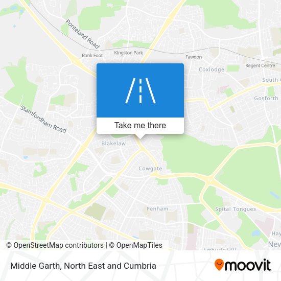 Middle Garth map