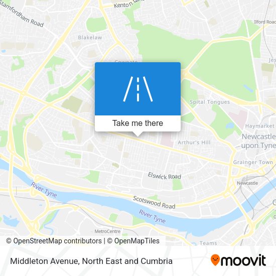 Middleton Avenue map