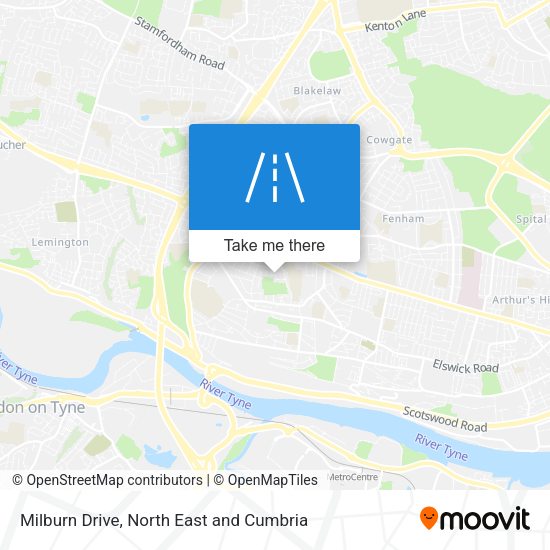 Milburn Drive map