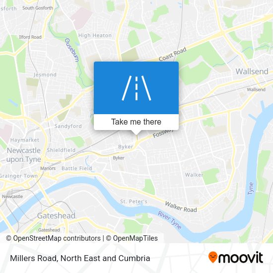 Millers Road map