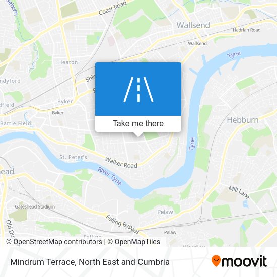 Mindrum Terrace map