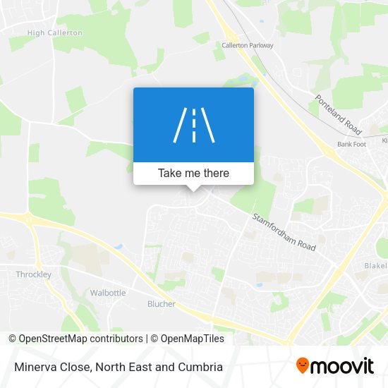 Minerva Close map