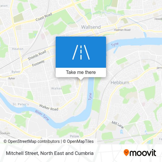 Mitchell Street map