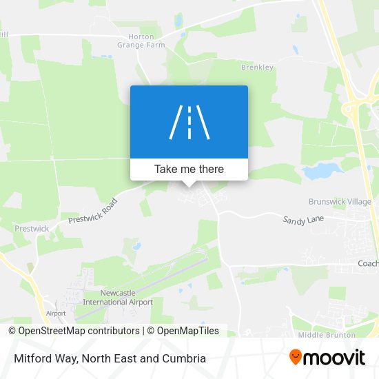 Mitford Way map