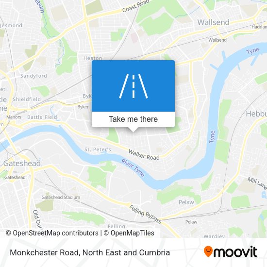 Monkchester Road map
