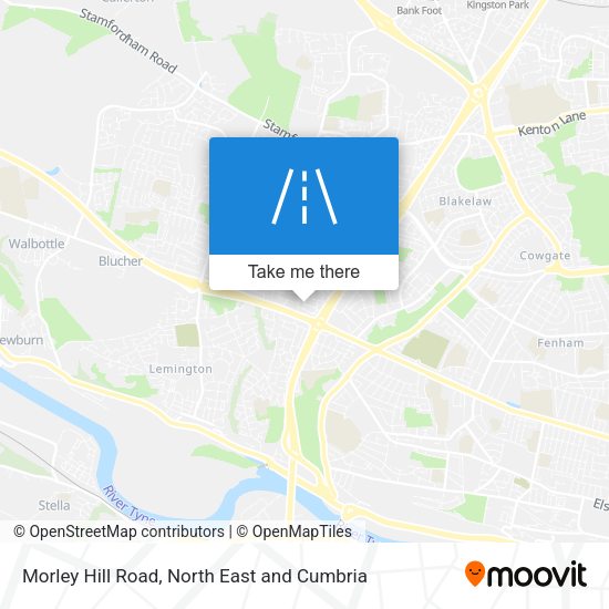 Morley Hill Road map