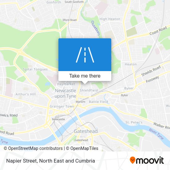 Napier Street map