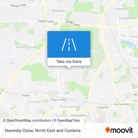 Navenby Close map