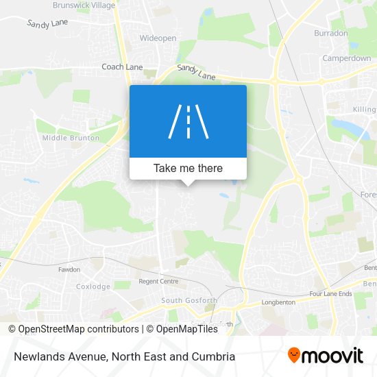 Newlands Avenue map