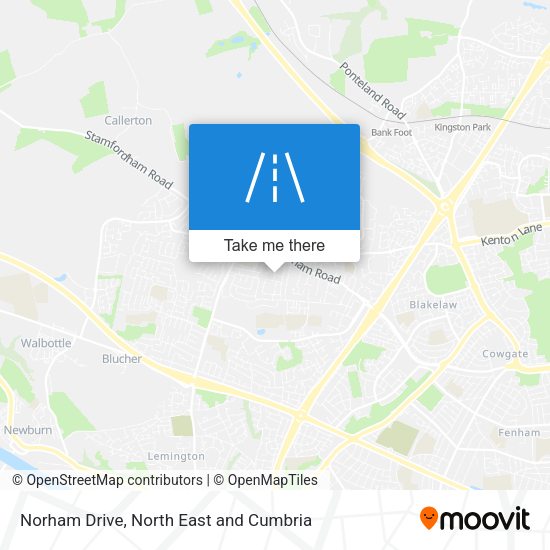 Norham Drive map