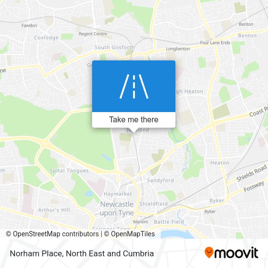 Norham Place map