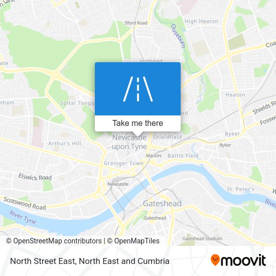 North Street East map