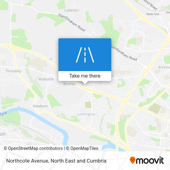 Northcote Avenue map