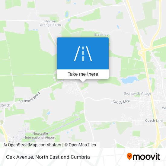 Oak Avenue map