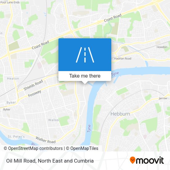 Oil Mill Road map