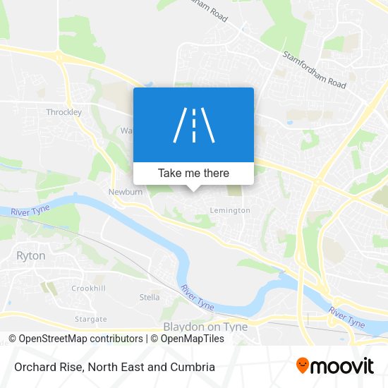 Orchard Rise map
