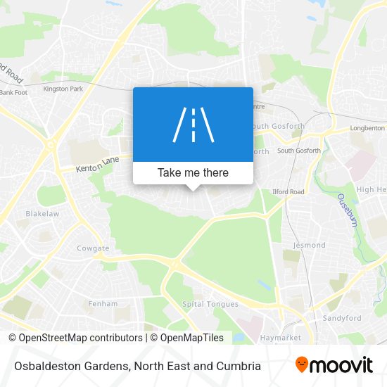 Osbaldeston Gardens map