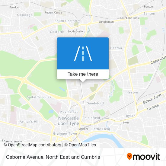 Osborne Avenue map
