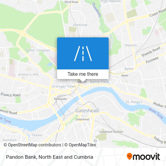Pandon Bank map