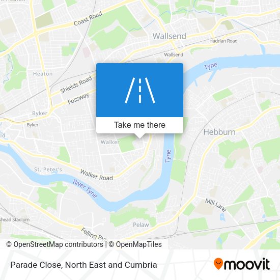 Parade Close map