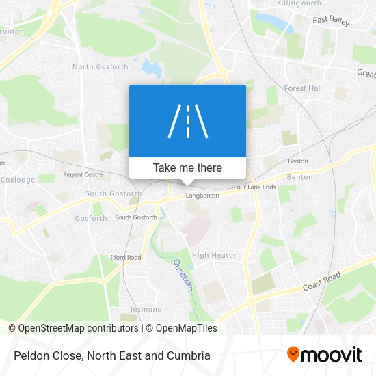 Peldon Close map