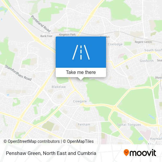Penshaw Green map