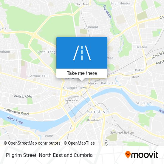 Pilgrim Street map