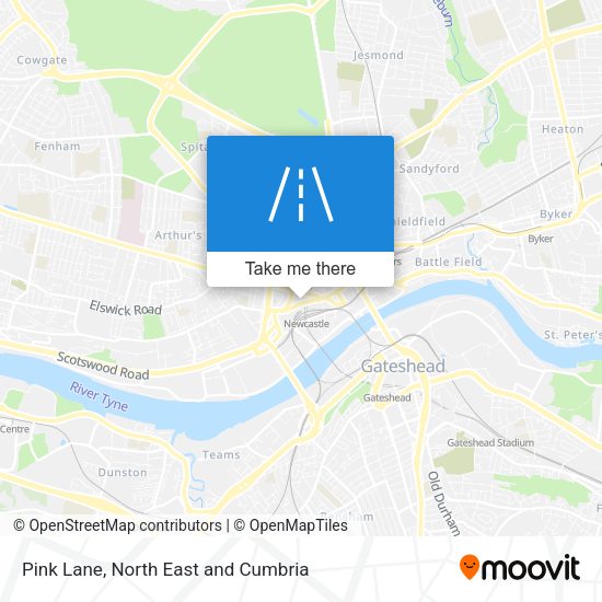 Pink Lane map