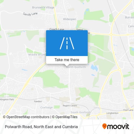 Polwarth Road map