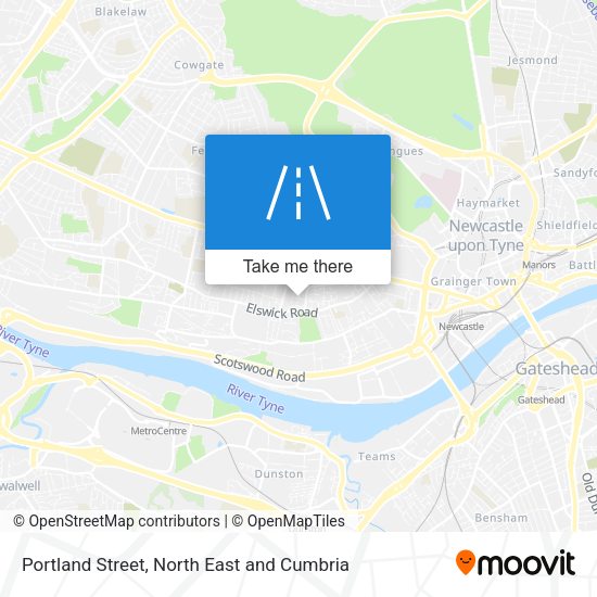 Portland Street map