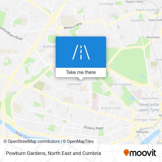 Powburn Gardens map