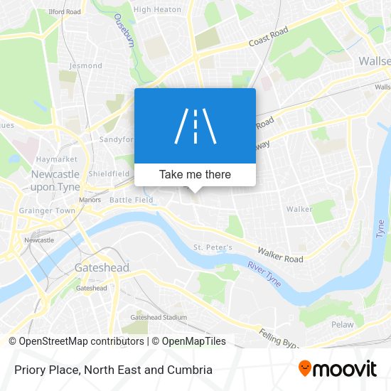 Priory Place map