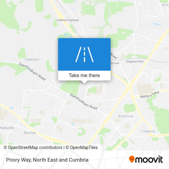 Priory Way map