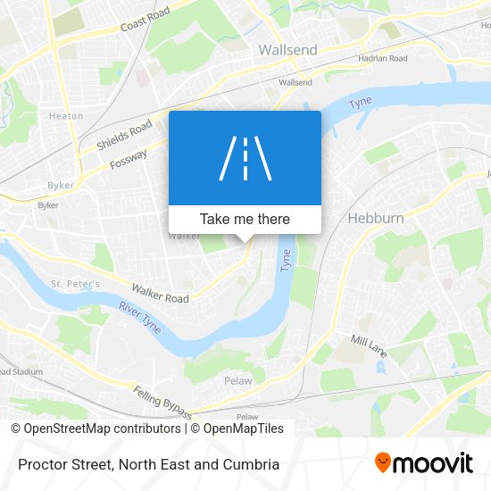 Proctor Street map