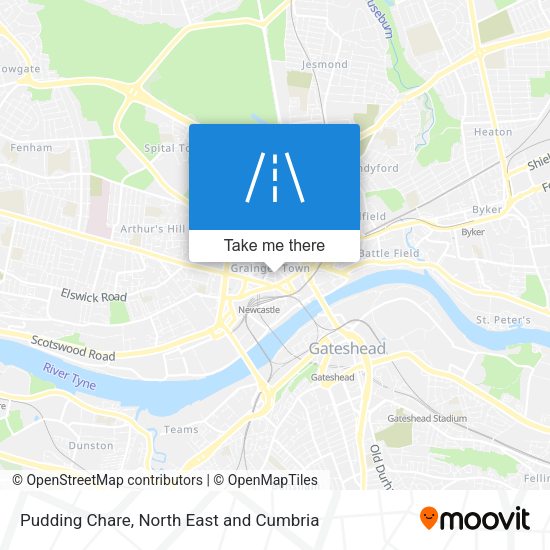 Pudding Chare map