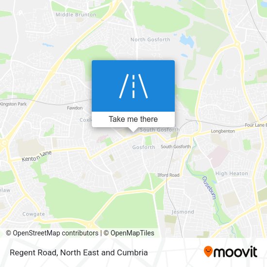 Regent Road map