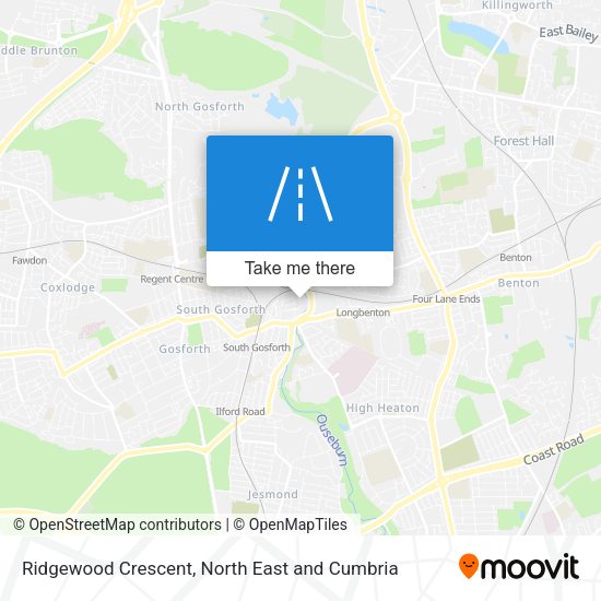 Ridgewood Crescent map