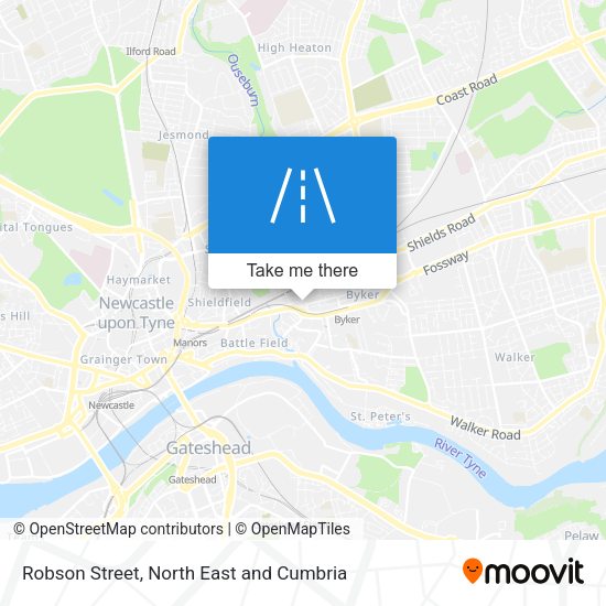 Robson Street map