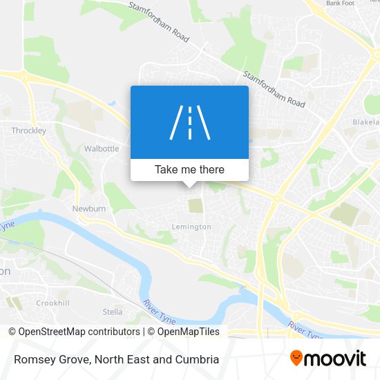Romsey Grove map