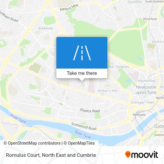 Romulus Court map