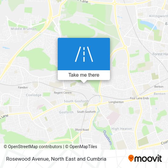 Rosewood Avenue map
