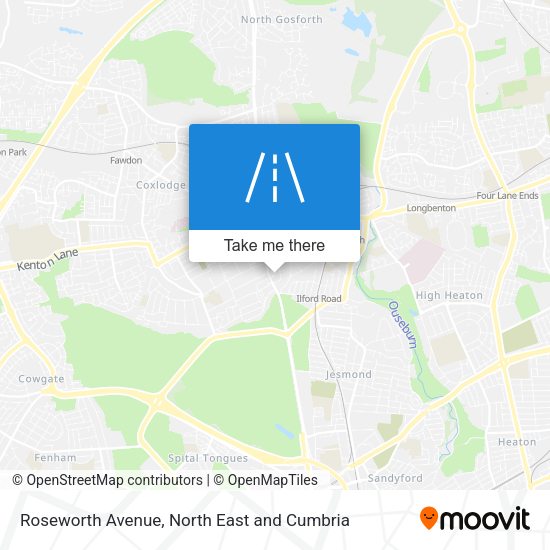 Roseworth Avenue map