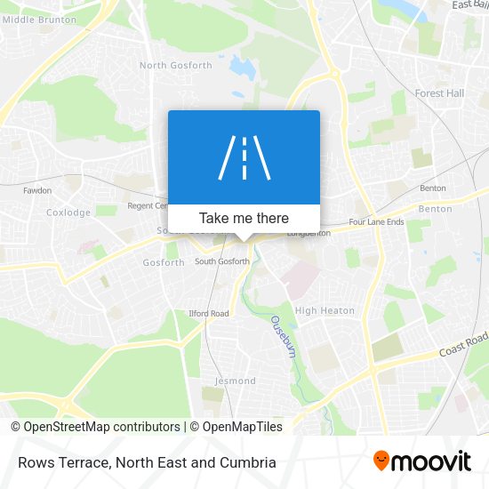 Rows Terrace map