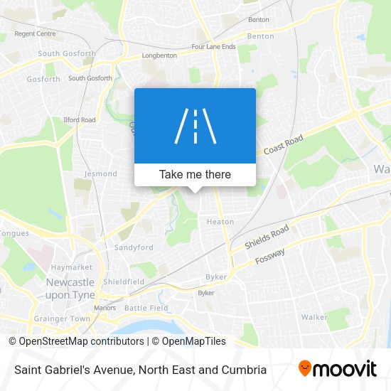 Saint Gabriel's Avenue map