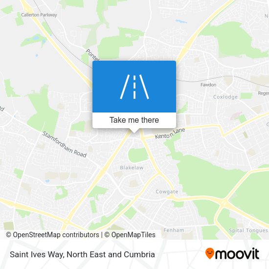 Saint Ives Way map